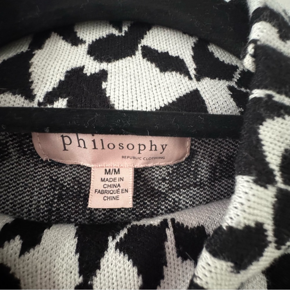 Philosophy Patterned Sweater - Picture 4 of 4